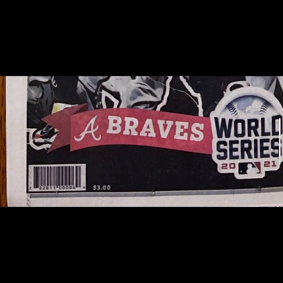AJC Newspaper Atlanta Braves World Series Champions - November 3 2021 - Picture 4 of 4